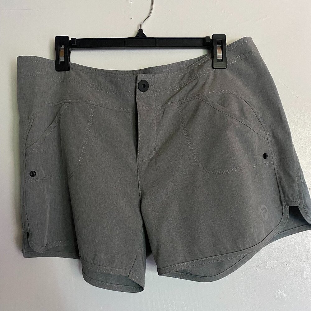 PELAGIC Strech Flex Hybrid-Tech Stain-Repel Grey Shorts Size W 12